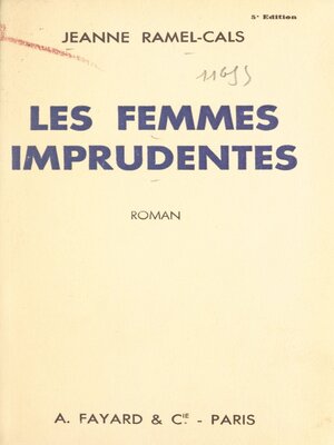 cover image of Les femmes imprudentes